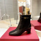 VALENTINO GARAVANI TAN GO ANKLE BOOT IN CALFSKIN LEATHER BLACK 3W2S0GZ2ATZ 0NO