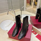 VALENTINO GARAVANI ROCKSTUD NAPPA ANKLE BOOT BLACK 1W2S0FH5NAP 0NO