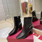 VALENTINO GARAVANI ROCKSTUD NAPPA ANKLE BOOT BLACK 1W2S0FH5NAP 0NO