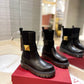 VALENTINO GARAVANI ONE STUD BEATLE BOOT IN CALFSKIN BLACK