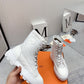 HERMES FRESH ANKLE BOOTS WHITE