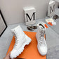 HERMES FRESH ANKLE BOOTS WHITE