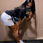 Designer Blue White Jordan 1 High Q ( Customs And Box ), Jordan 1 Sneakers Active