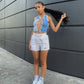 Designer Blue White Jordan 1 High Q ( Customs And Box ), Jordan 1 Sneakers Active