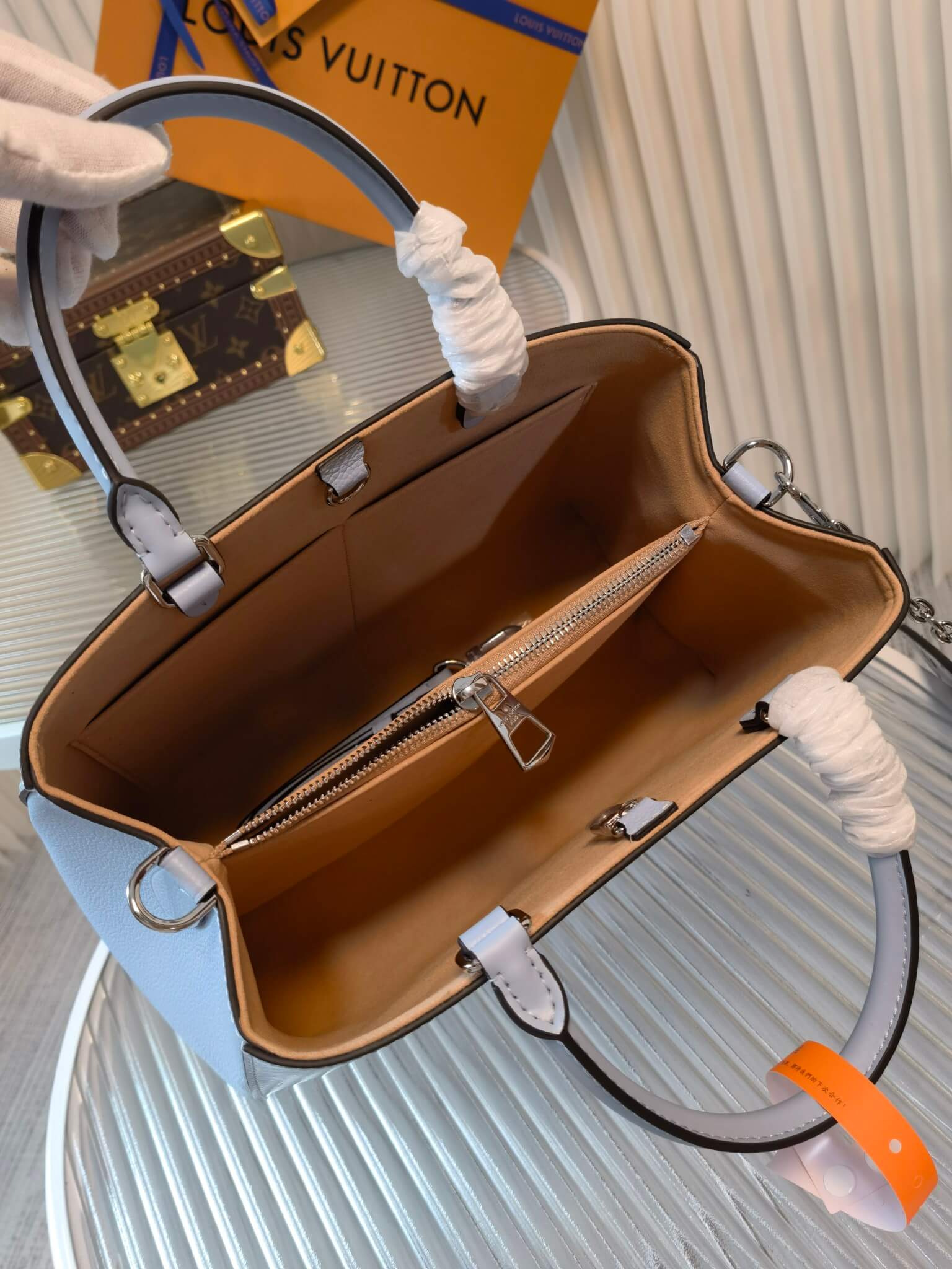 M59953 Marelle Tote MM Blue hanbag for summer free shipping