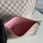 Neverfull N41605 MM Damier Azur Bag N41361 white Pink inside