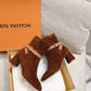 LV PARISIENNE ANKLE BOOT SUEDE LEATHER BROWN
