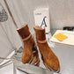 LV PARISIENNE ANKLE BOOT SUEDE LEATHER BROWN