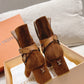 LV PARISIENNE ANKLE BOOT SUEDE LEATHER BROWN