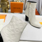 LV SILHOUETTE ANKLE BOOT WHITE