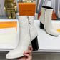LV SILHOUETTE ANKLE BOOT WHITE