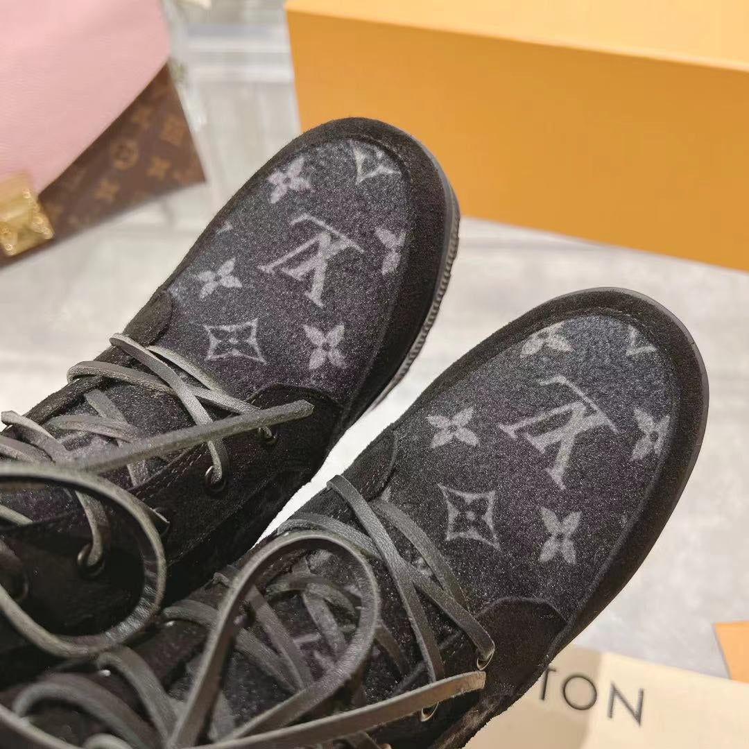 LV LAUREATE PLATFORM DESERT BOOT BLACK 1AC7M0