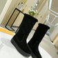 LV SUEDE MONOGRAM BOOTS BLACK