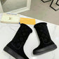 LV SUEDE MONOGRAM BOOTS BLACK