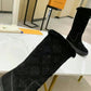 LV SUEDE MONOGRAM BOOTS BLACK