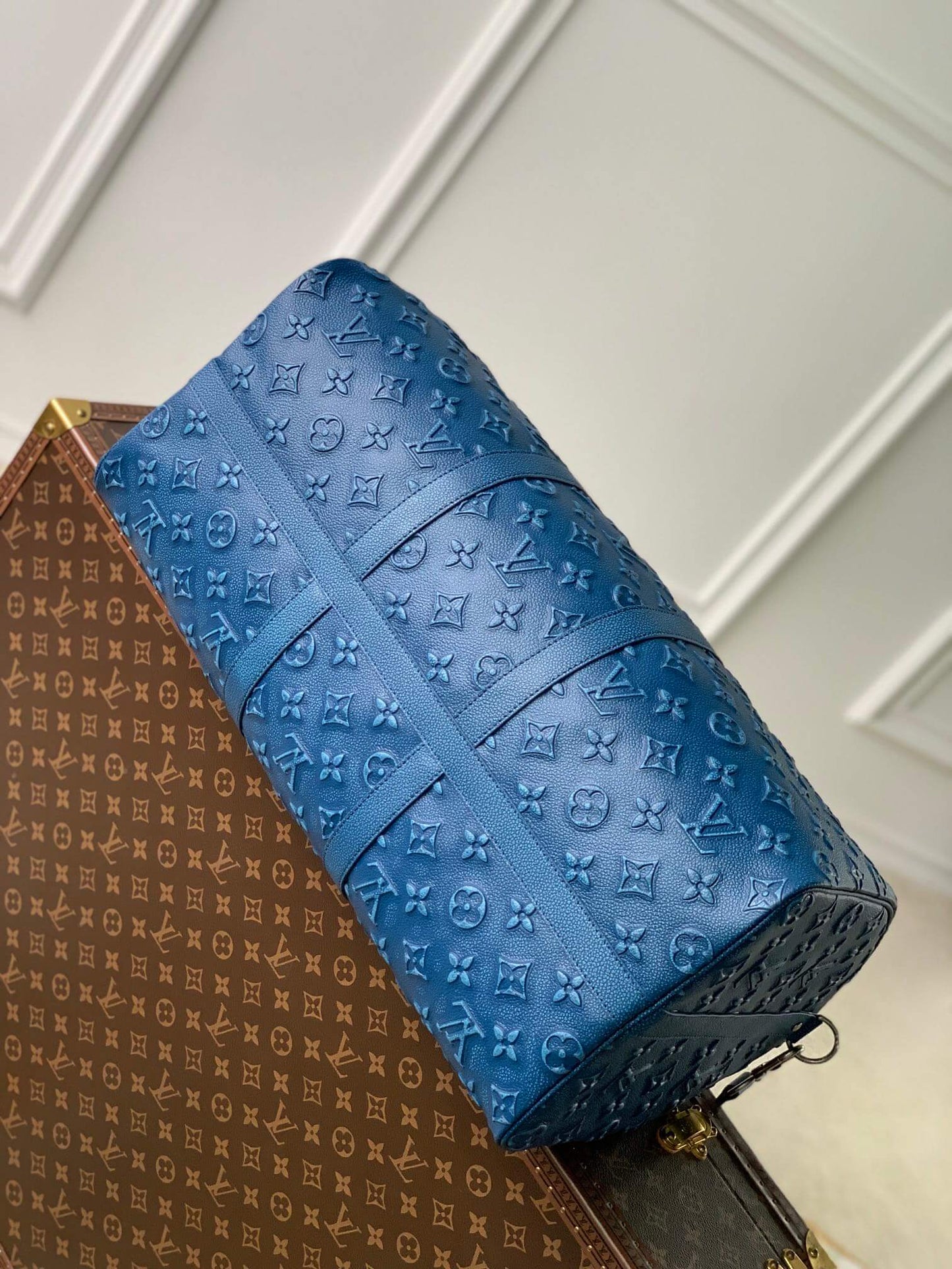 M21375 KEEPALL BANDOULIÈRE 50 Monogram dark blue