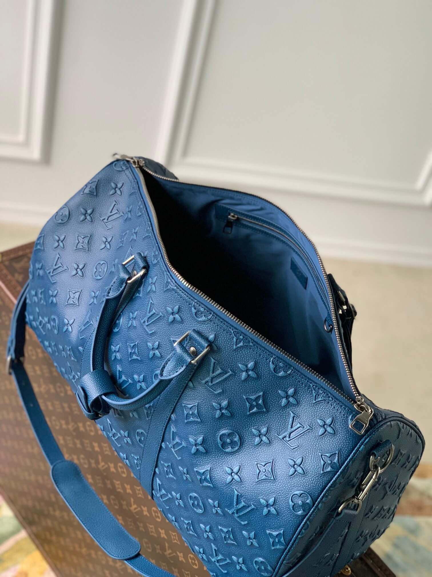 M21375 KEEPALL BANDOULIÈRE 50 Monogram dark blue