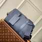 M21438 CITY KEEPALL Damier Distorted 27CM blue