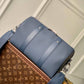 M21438 CITY KEEPALL Damier Distorted 27CM blue