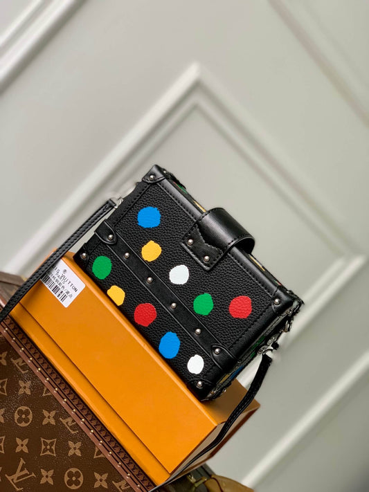 M21621 LU x YK Petite Malle 20cm Black COWHIDE/ REAL LEATHER