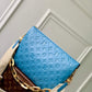 M21650 Coussin Monogram MM 34cm blue Female bag All leather