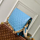M21650 Coussin Monogram MM 34cm blue Female bag All leather