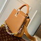 M21798 Capucines PM Taurillon 27cm brown COWHIDE/ REAL LEATHER