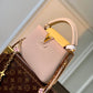 M22375 Capucines MINI Taurillon 21cm apricot COWHIDE/ REAL LEATHER