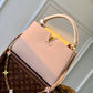 M22375 Capucines MM Taurillon 31.5cm apricot COWHIDE/ REAL LEATHER