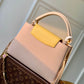 M22375 Capucines MM Taurillon 31.5cm apricot COWHIDE/ REAL LEATHER