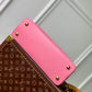 M22375 Capucines MM Taurillon 31.5cm pink COWHIDE/ REAL LEATHER