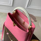 M22375 Capucines MM Taurillon 31.5cm pink COWHIDE/ REAL LEATHER