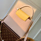 M22375 Capucines PM Taurillon 27cm apricot COWHIDE/ REAL LEATHER