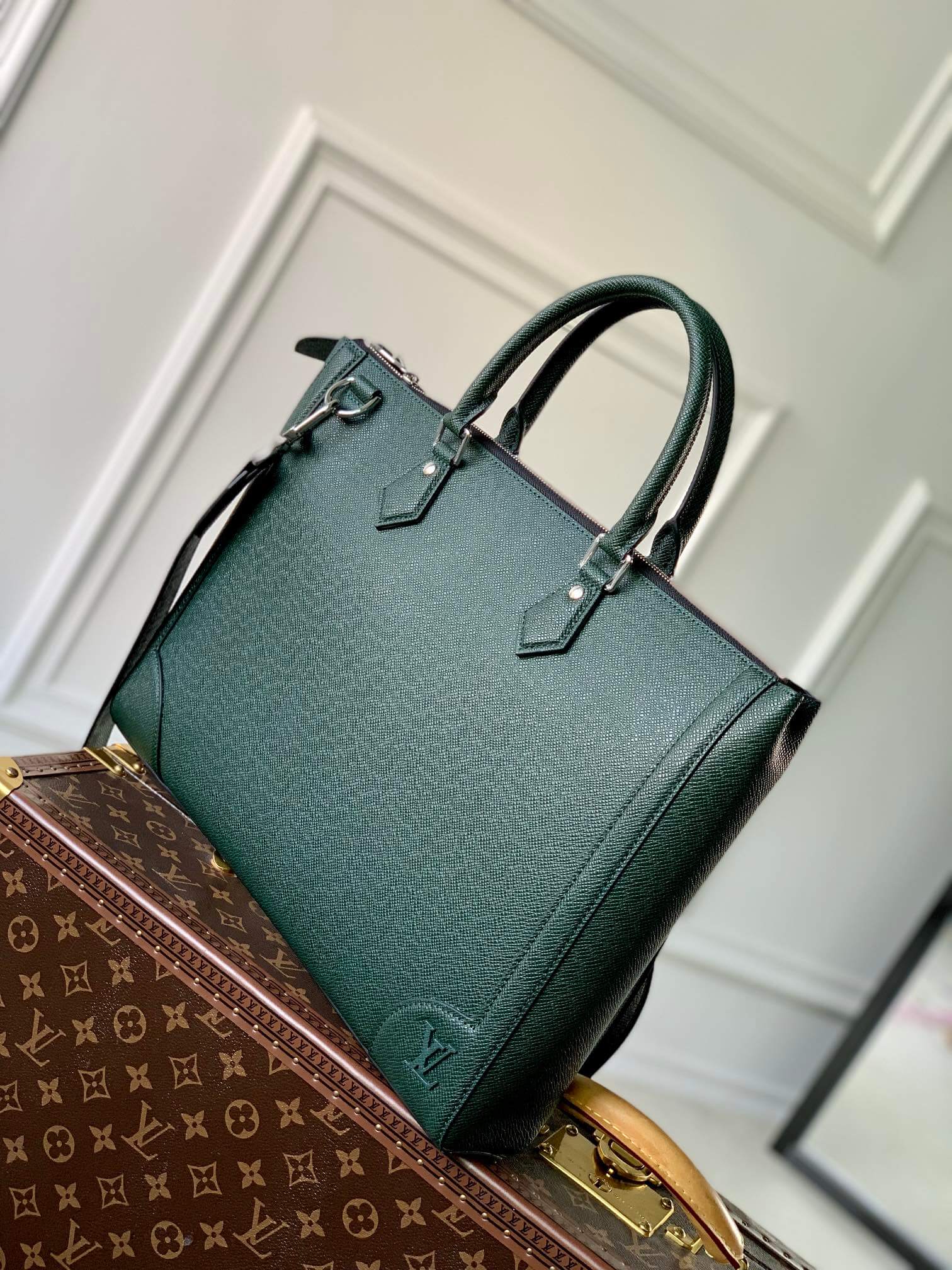 M30810 SLIM BRIEFCASE briefcase Taïga 40CM green