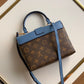 M44321 Locky BB Handbag shoulder bag cross body bags blue calfskin Monogram