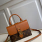 M44654 Locky BB Handbag shoulder bag cross body bags Caramel calfskin Monogram