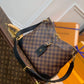 M45355 ODÉON MM coffee brown damier shoulder bag Khaki 31cm