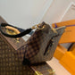 M45355 ODÉON MM coffee brown damier shoulder bag Khaki 31cm