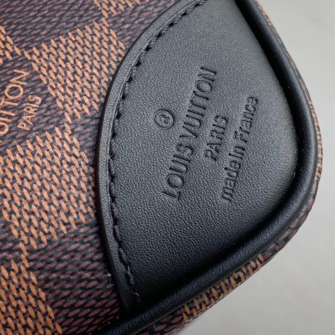 M45355 ODÉON MM coffee brown damier shoulder bag Khaki 31cm