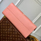 M45595 OnTheGo MM Monogram Empreinte leather pink 35cm