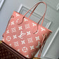 M45686 Neverfull MM Monogram Empreinte Rose Pink
