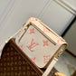 M45773 POCHETTE MÉTIS SHOULDER CROSS BODY BAGS White pink print 25cm