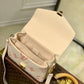 M45773 POCHETTE MÉTIS SHOULDER CROSS BODY BAGS White pink print 25cm