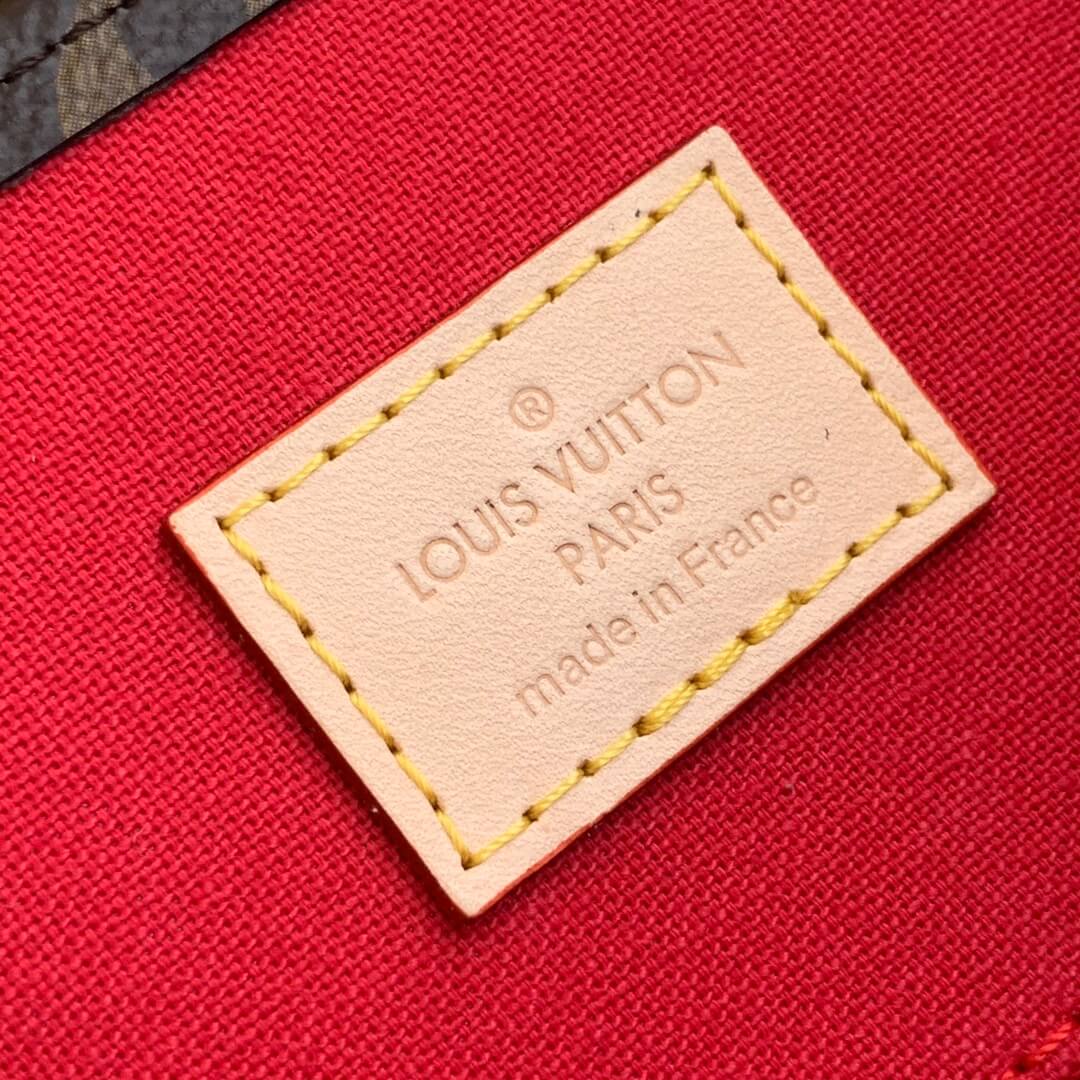 m45848 SAC PLAT PM MONOGRAM 30cm INSIDE red