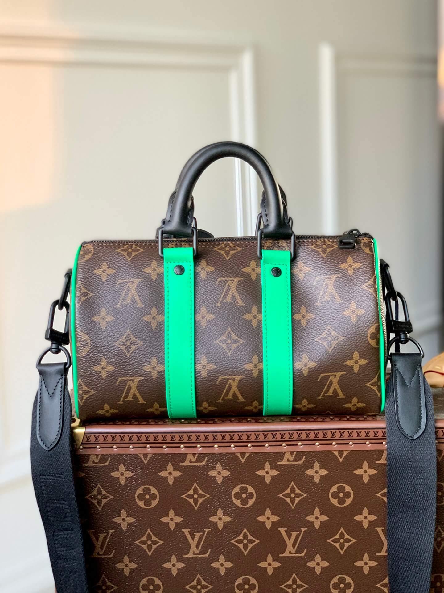 M46249 KEEPALL BANDOULIÈRE 25 Monogram green