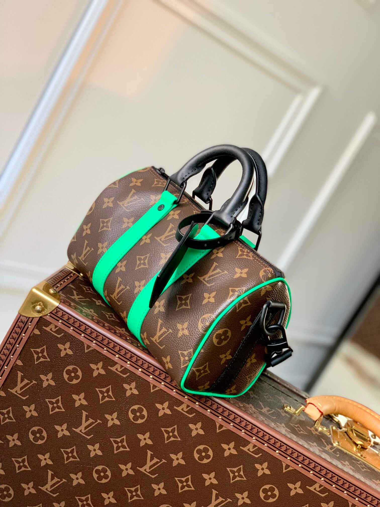 M46249 KEEPALL BANDOULIÈRE 25 Monogram green