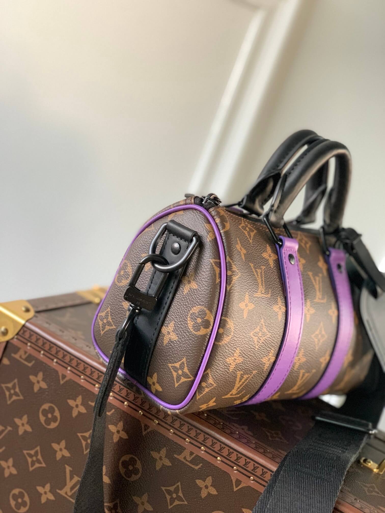 M46249 KEEPALL BANDOULIÈRE 25 Monogram purple