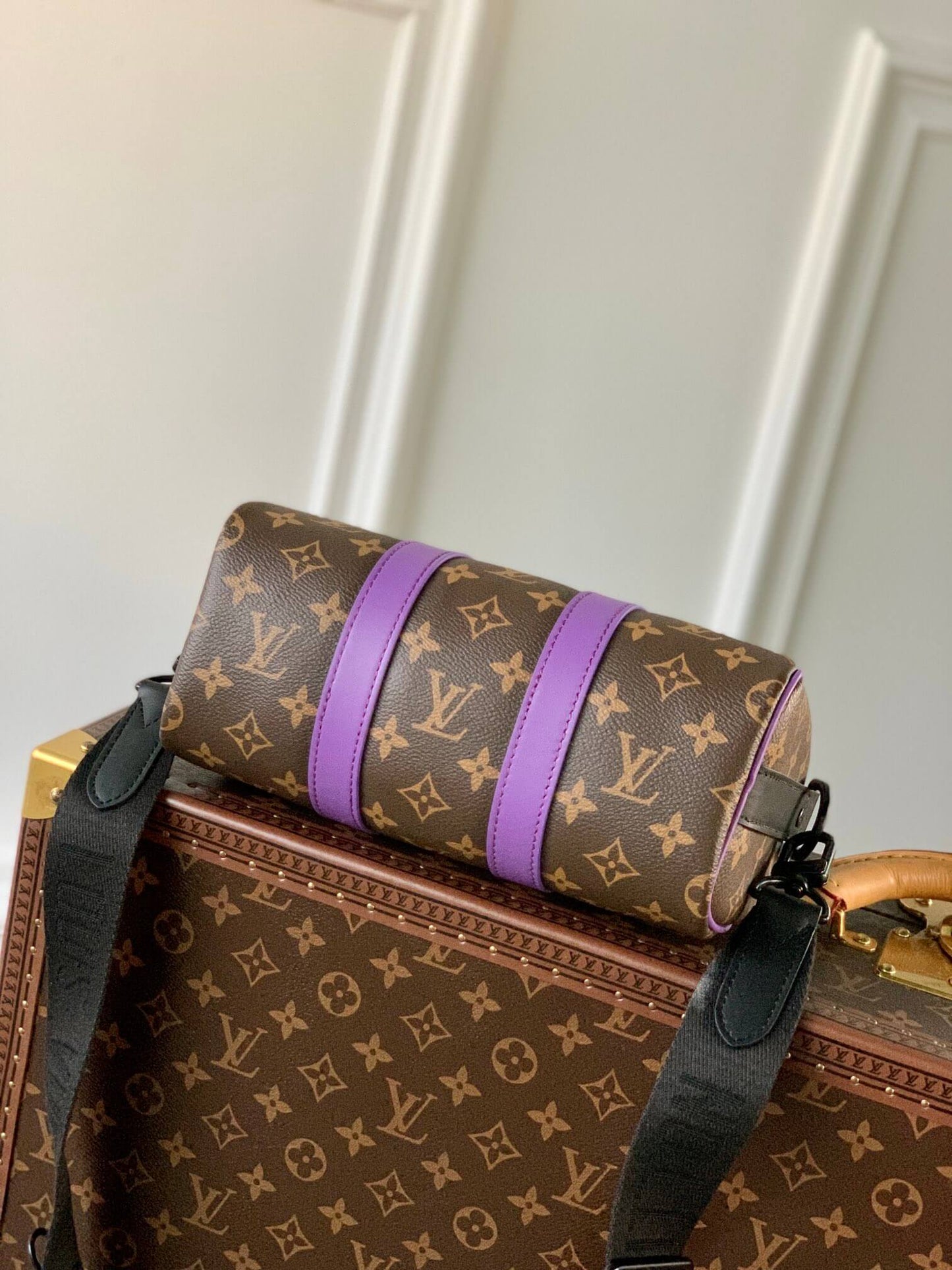 M46249 KEEPALL BANDOULIÈRE 25 Monogram purple