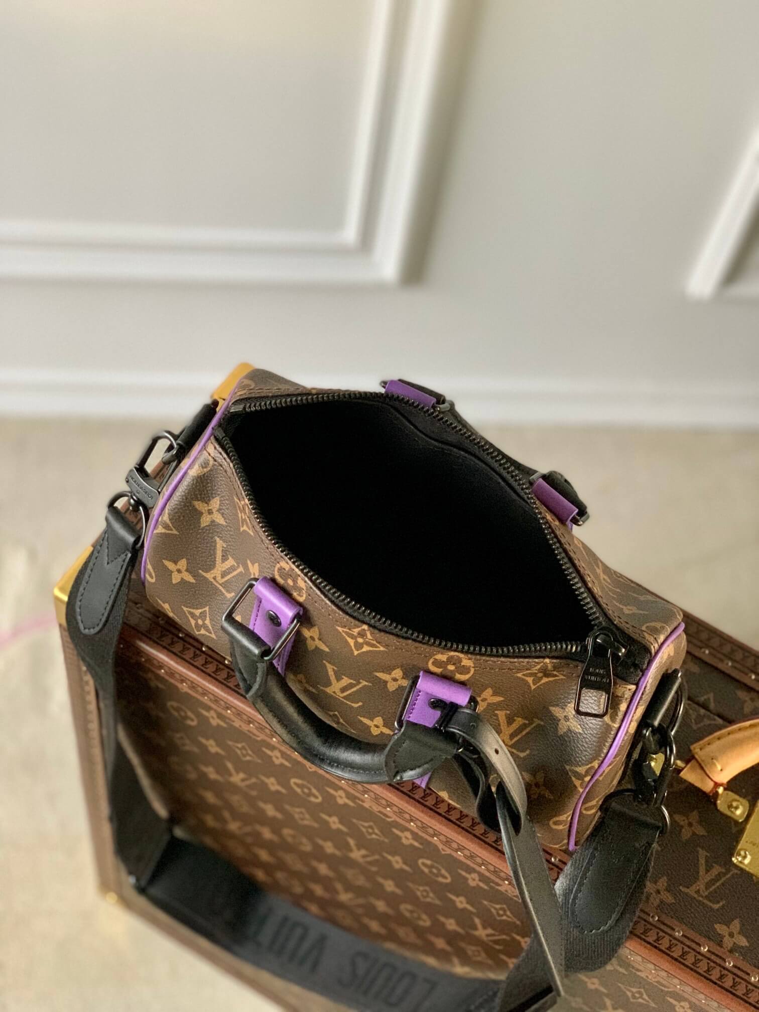 M46249 KEEPALL BANDOULIÈRE 25 Monogram purple