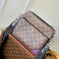 M46266 Trio Sac Plat Monogram Macassar 25cm purple